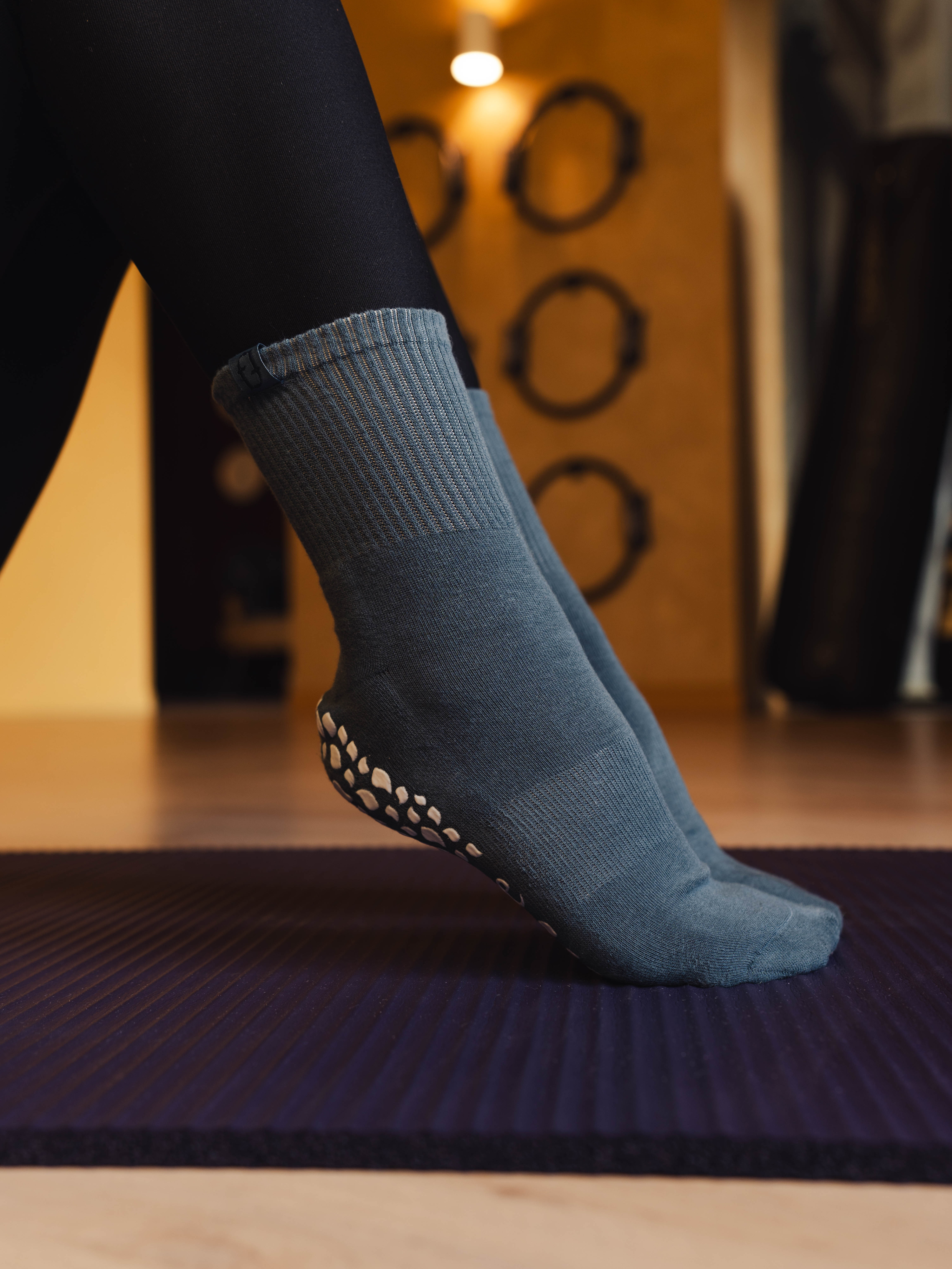 Grip Socks – Bleu vert