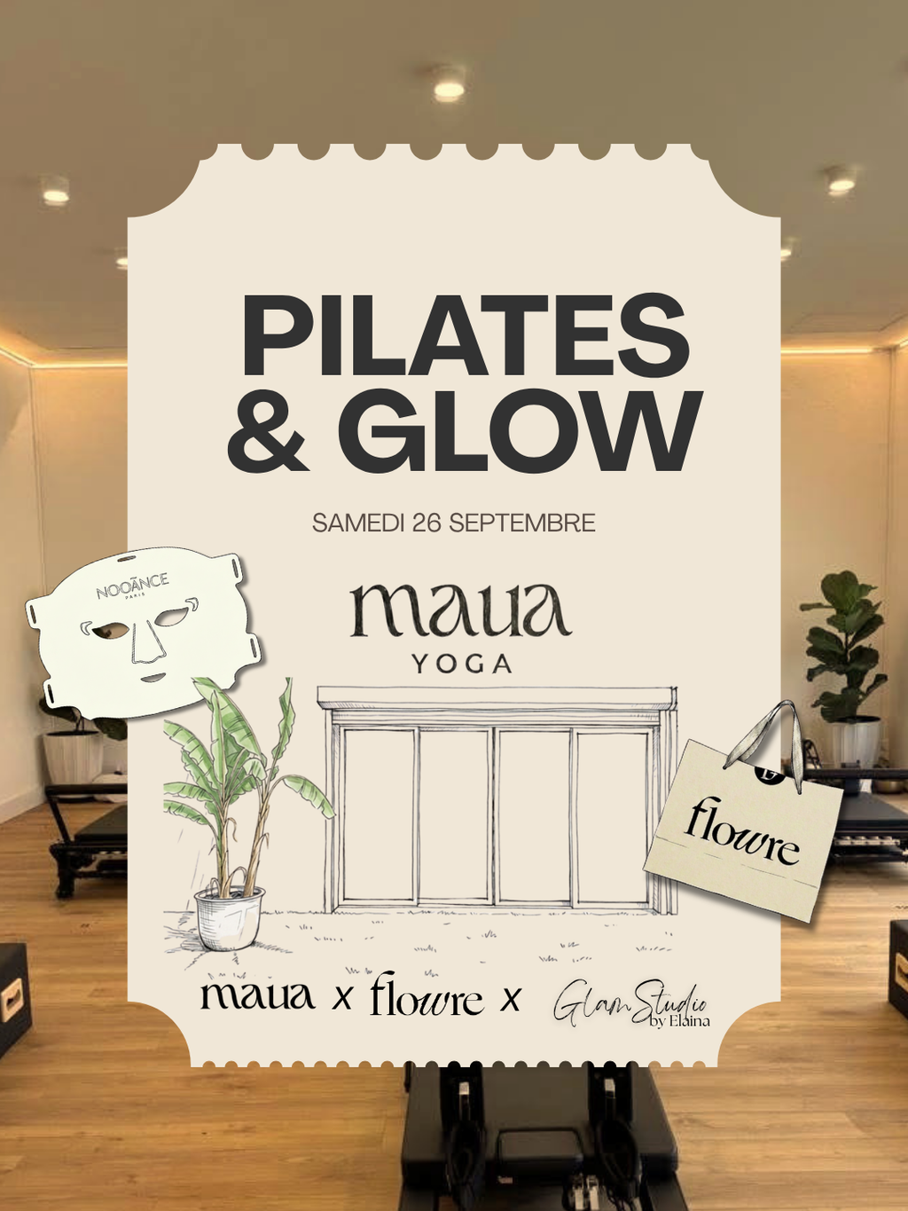 Pilates & Glow — Session 16h45 - 18h30